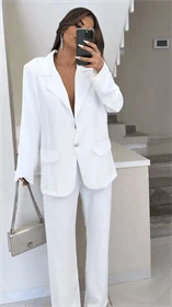 חליפה יהלום לבן