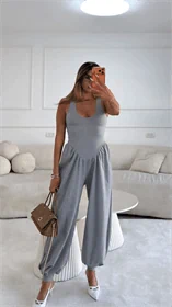 אוברול מריה אפור