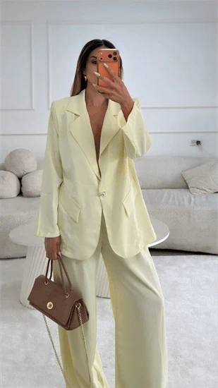 חליפה יהלום צהוב