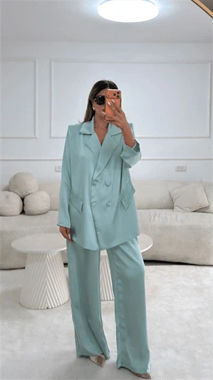 חליפה קים טורקיז