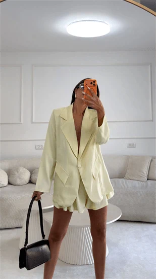 חליפה נינה צהוב