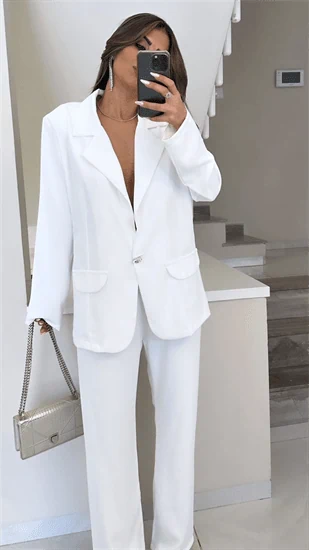 חליפה יהלום לבן