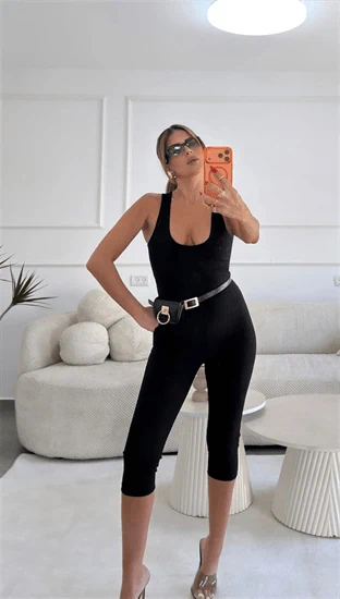 אוברול טל שחור