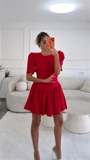 שמלה אורייה אדום